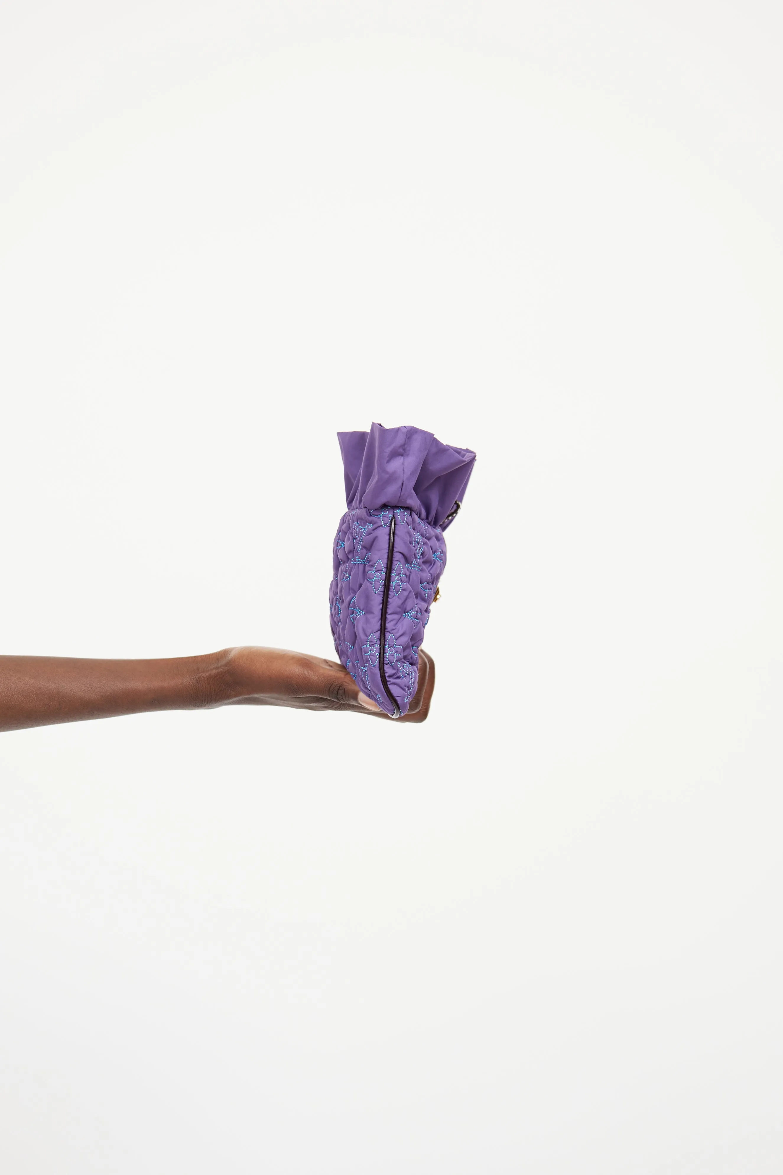 2010 Purple Devi Quilted Clutch