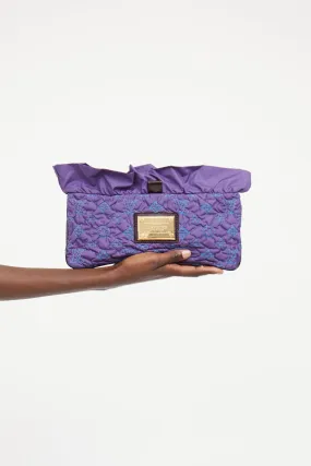 2010 Purple Devi Quilted Clutch