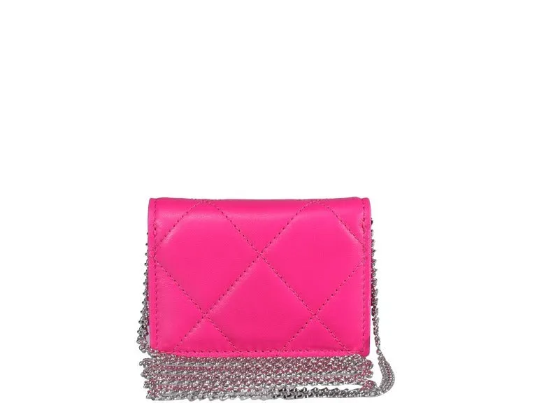 Alexander McQueen Logo Graffiti Chain Wallet