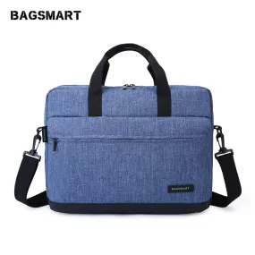 BAGSMART 15.6 Inch Laptop Briefcase Bag Handbag Nylon Briefcase Office Bags Business Computer Bags Blue