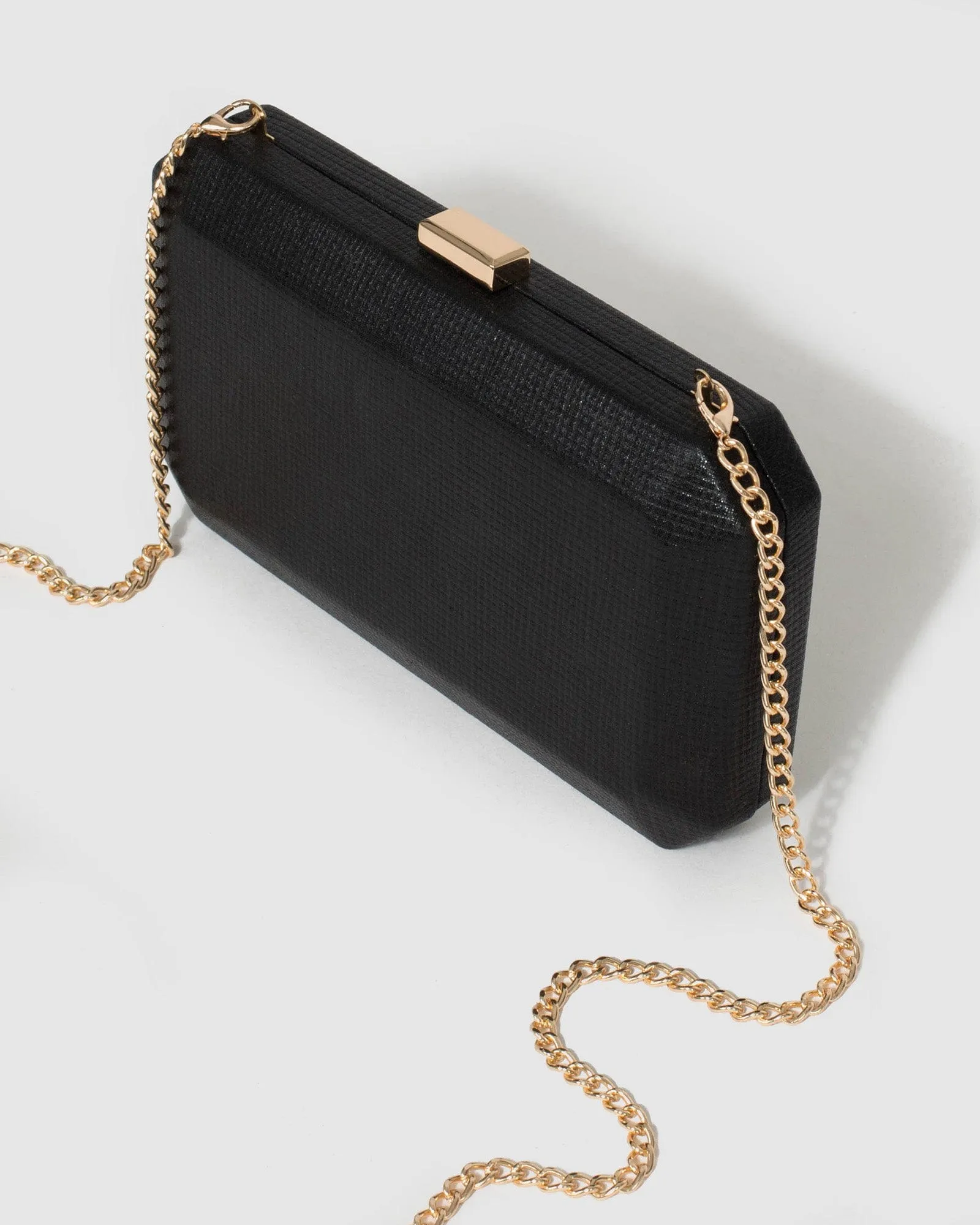 Black Bonita Hardcase Clutch Bag