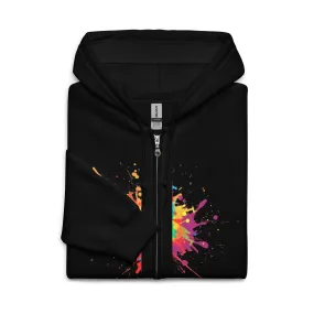 Black Splash Unisex heavy blend zip hoodie