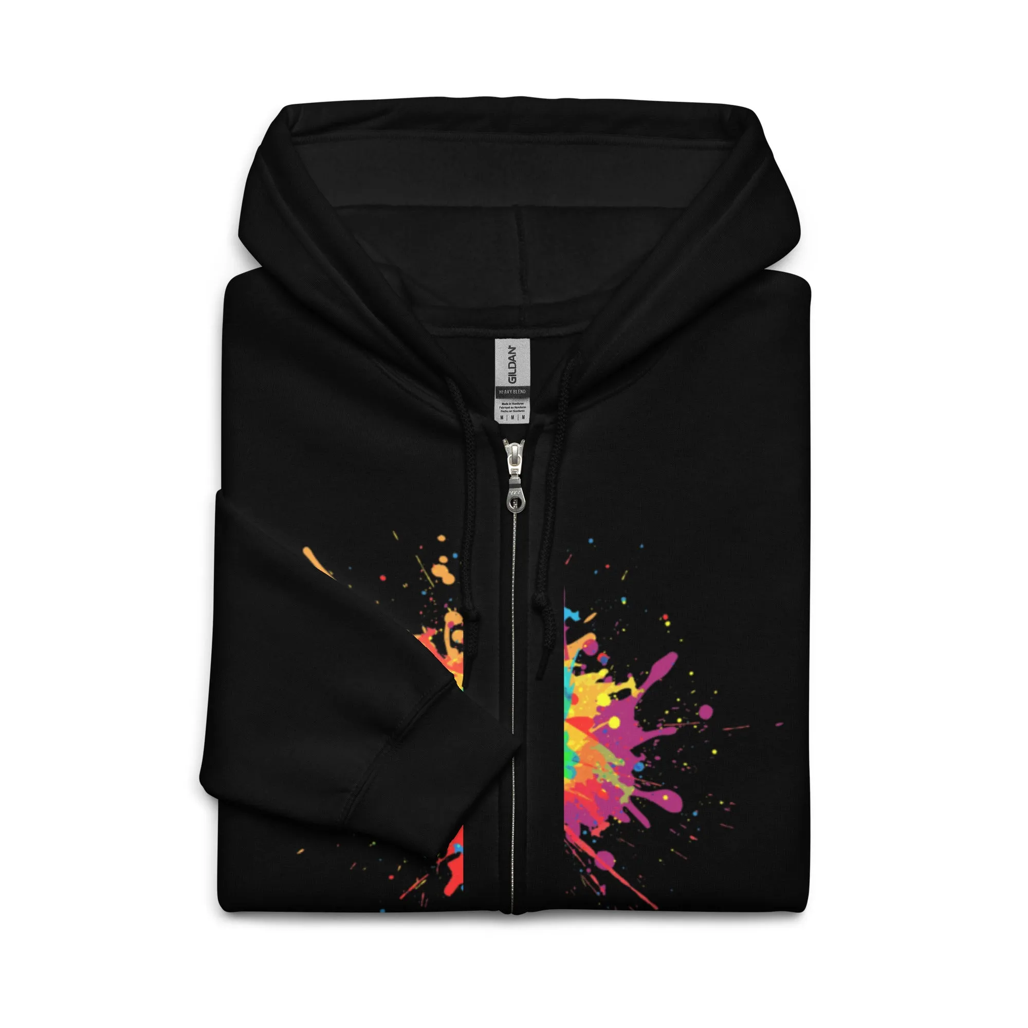 Black Splash Unisex heavy blend zip hoodie