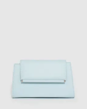 Blue Folk Clutch Bag