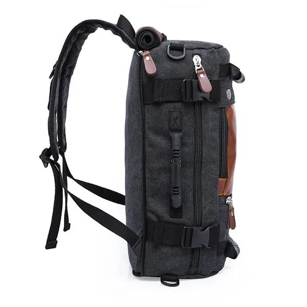 Canvas Backpack with Multiple Pockets