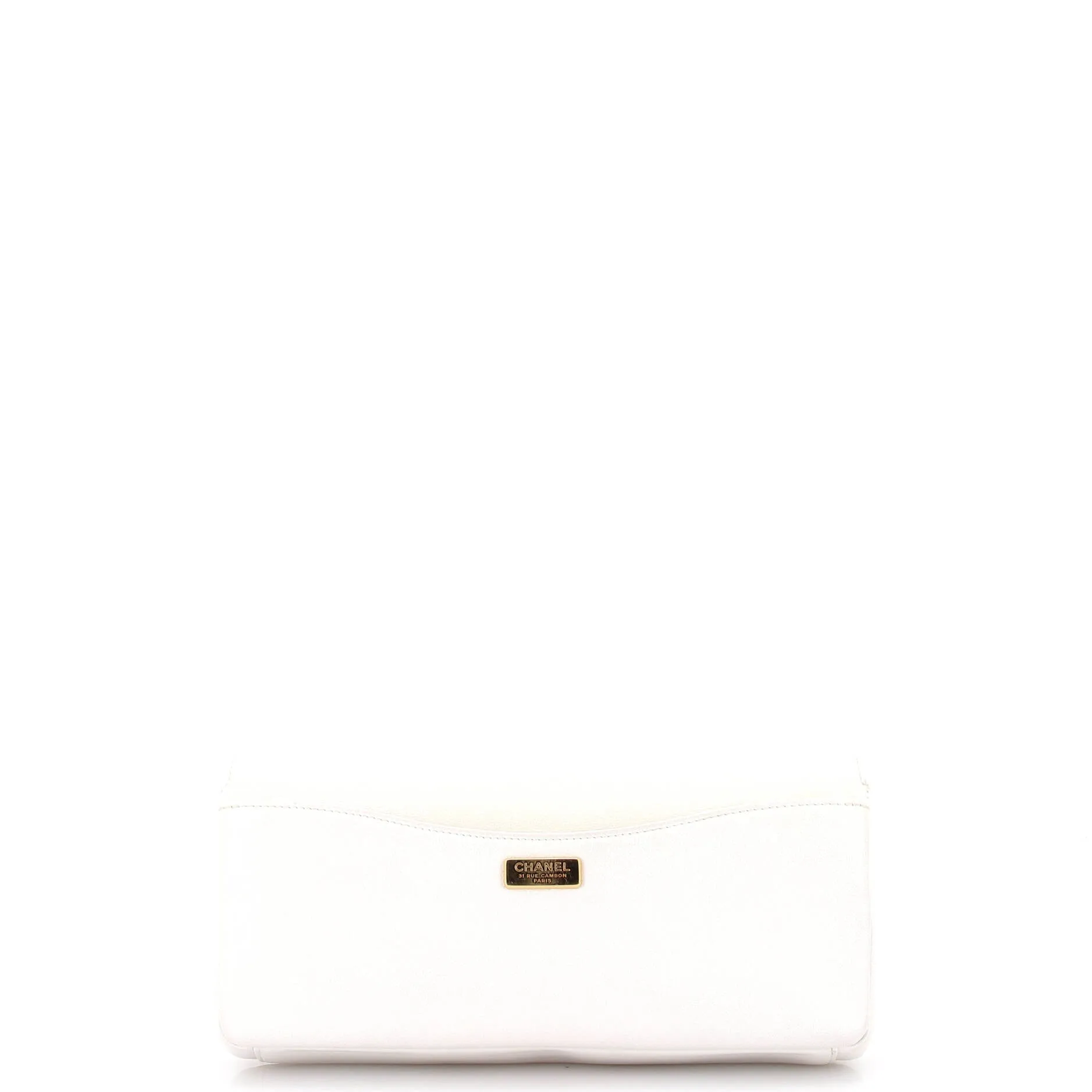 Captain Gold Clutch Embroidered Caviar