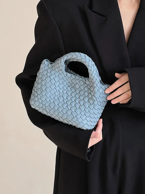 Chicmy-Solid Color Woven Handbags Crossbody Bags Bags