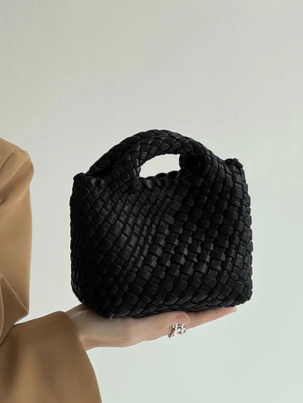 Chicmy-Solid Color Woven Handbags Crossbody Bags Bags