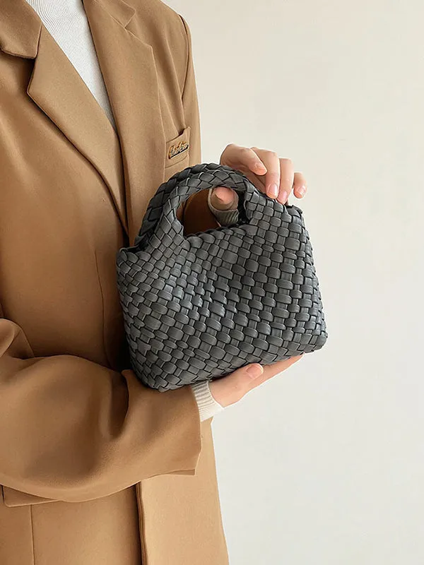 Chicmy-Solid Color Woven Handbags Crossbody Bags Bags