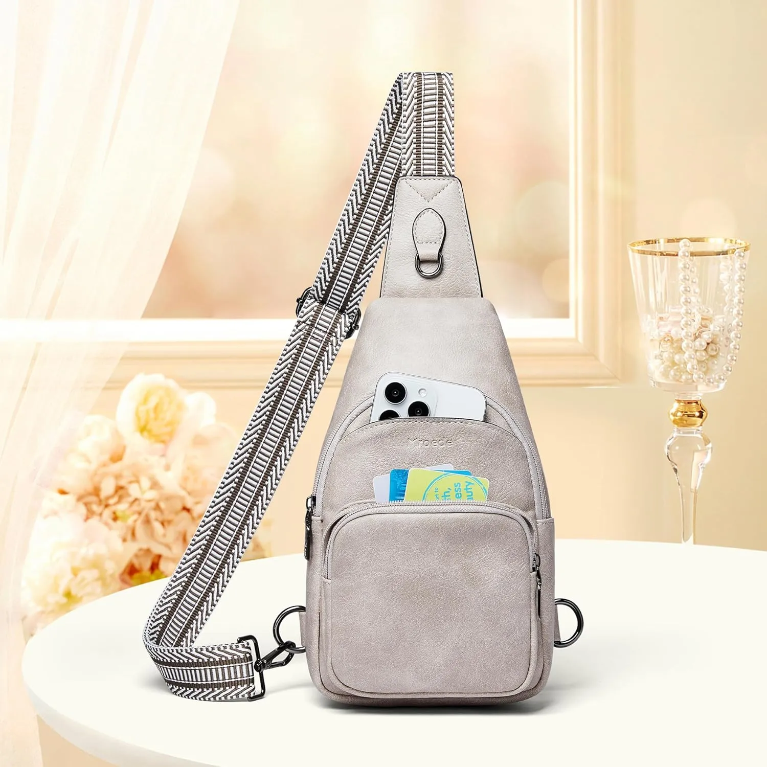 Crossbody Bags for Women Sling Bag Fanny Pack Casual Daypacks Small Backpack Chest Travel Purse Anti Theft