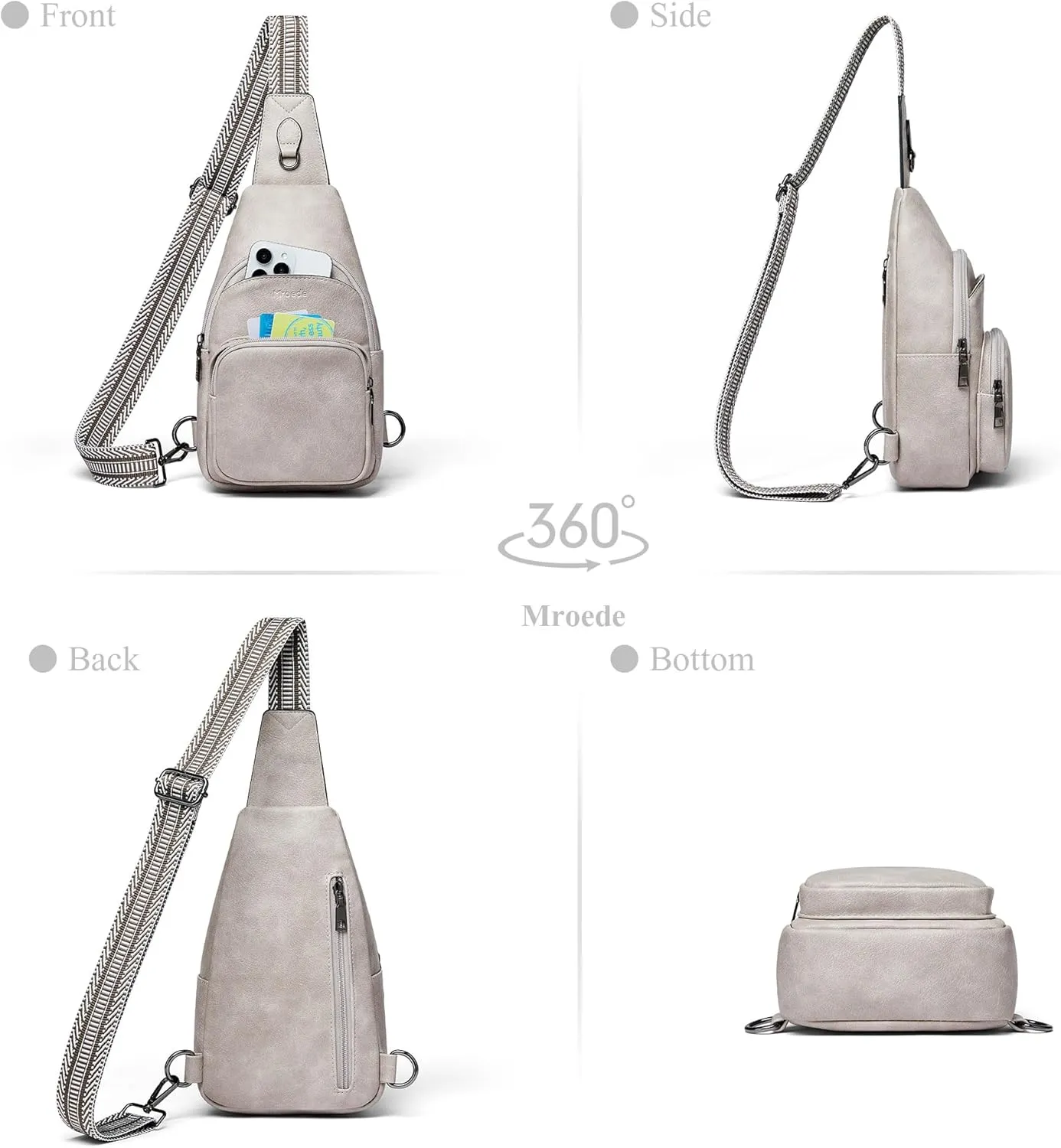 Crossbody Bags for Women Sling Bag Fanny Pack Casual Daypacks Small Backpack Chest Travel Purse Anti Theft
