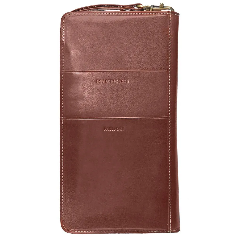 Family Passport and Document Case - Italian Leather