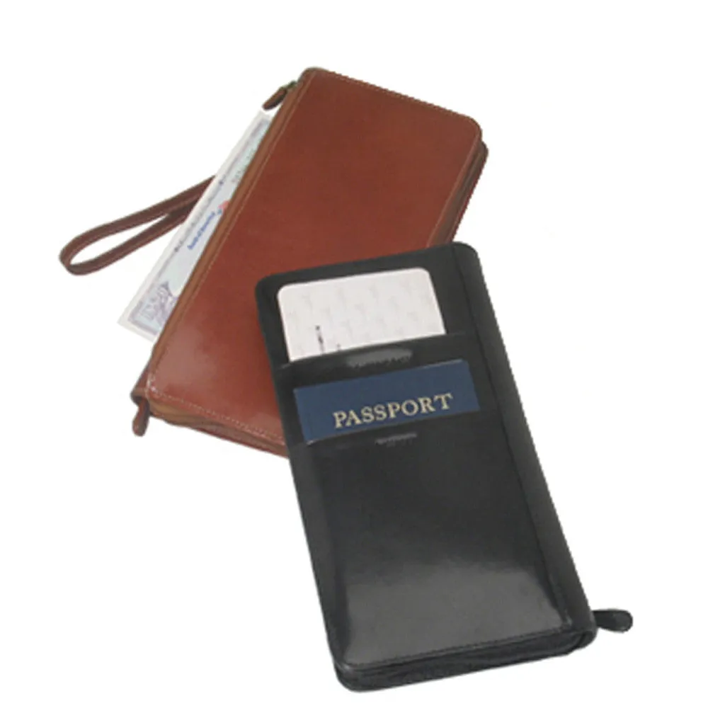 Family Passport and Document Case - Italian Leather