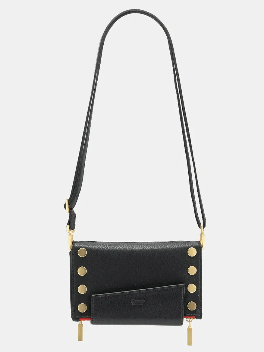 Hammitt Los Angeles Levy Clutch in Black w/Red Zip