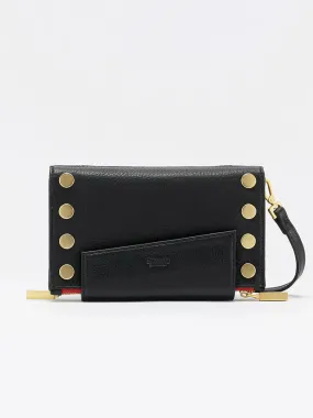 Hammitt Los Angeles Levy Clutch in Black w/Red Zip