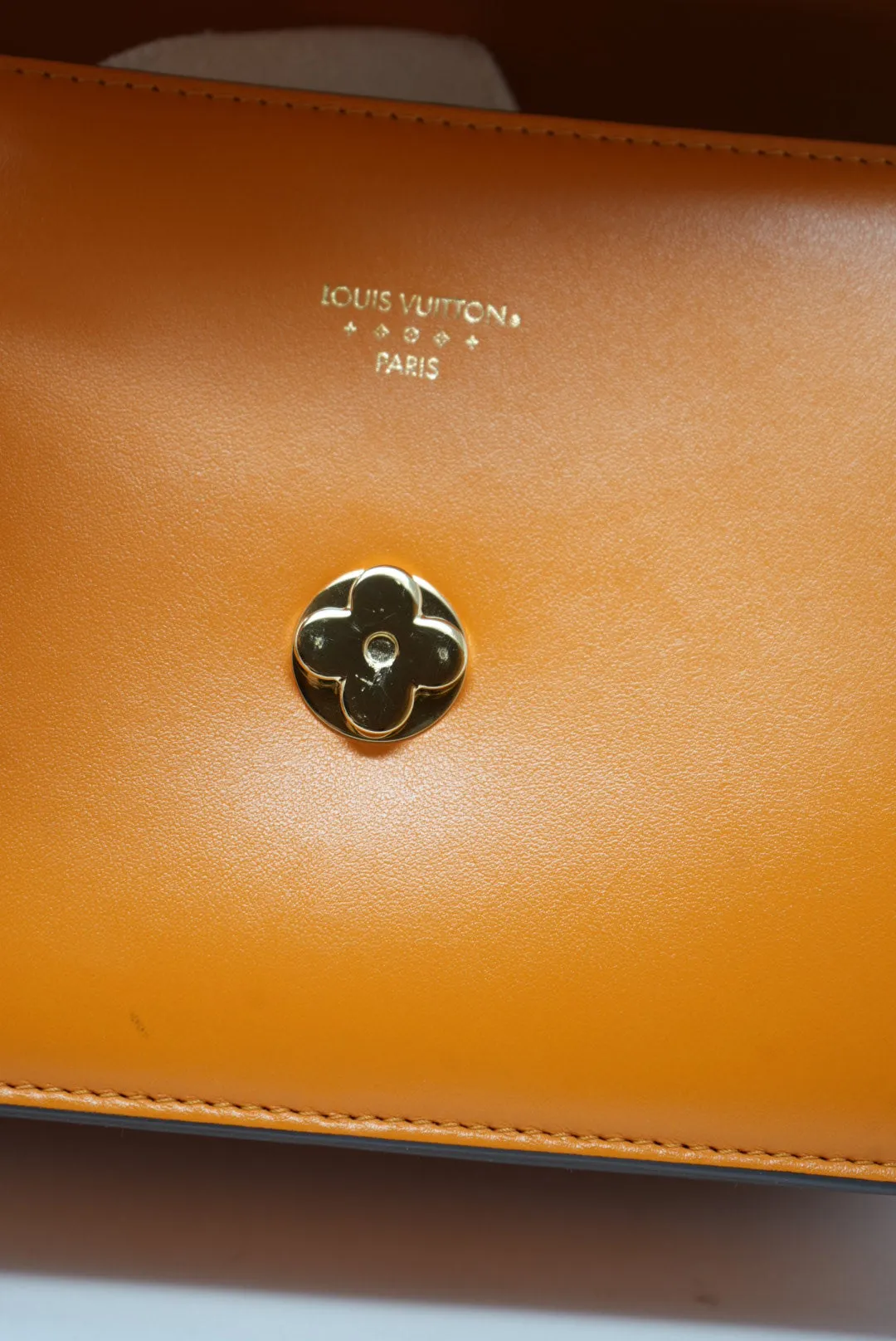LOUIS VUITTON Smooth Calfskin Pont 9 Handbag