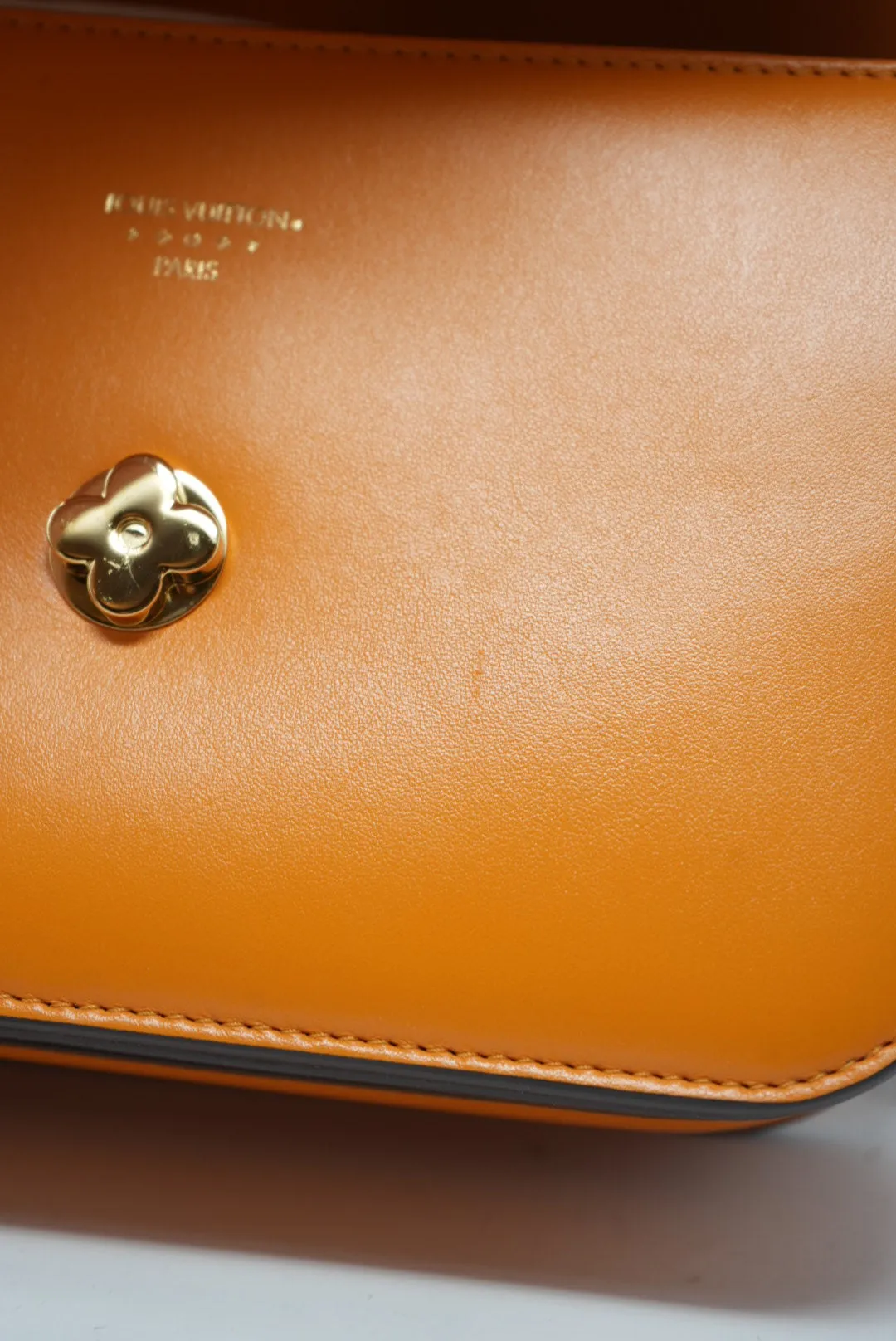 LOUIS VUITTON Smooth Calfskin Pont 9 Handbag