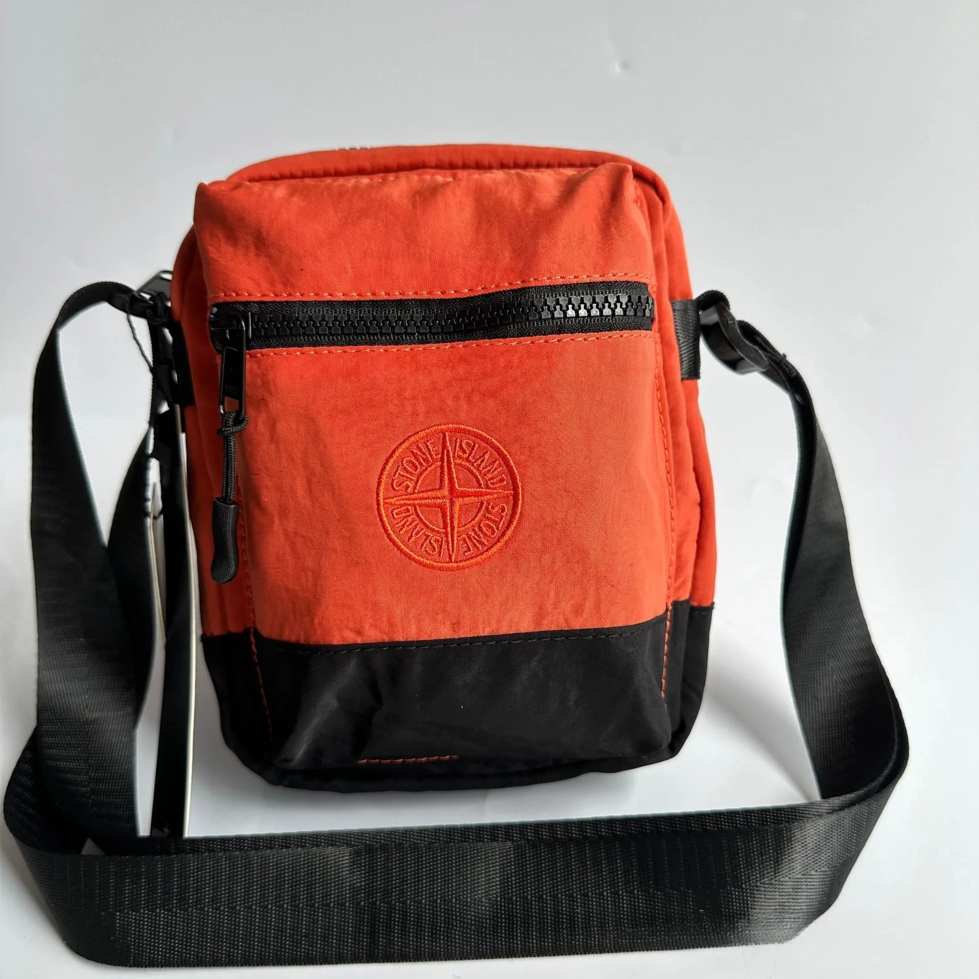 Mens Casual Bags STONE Splicing Embroidery Men's Nylon pouch bag Crossbody shoulder bag