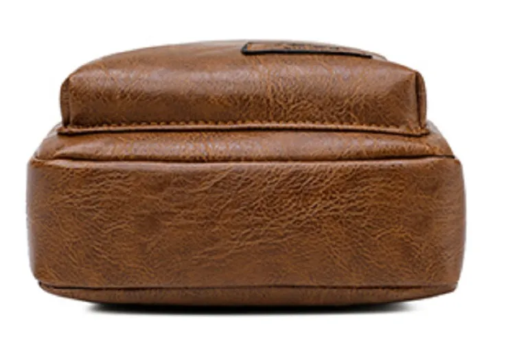 Men's Casual Leather Shoulder Bag | Set