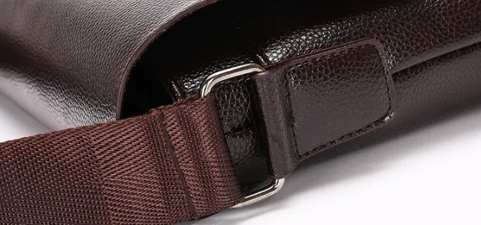 Men's Casual PU Leather Crossbody Bag