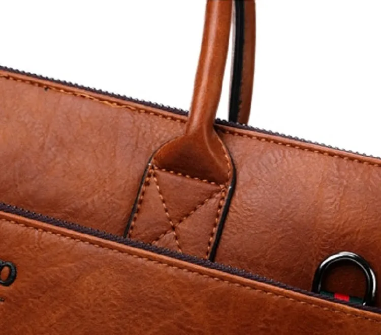 Men's Leather Briefcase For 14 Inch Laptop | Set