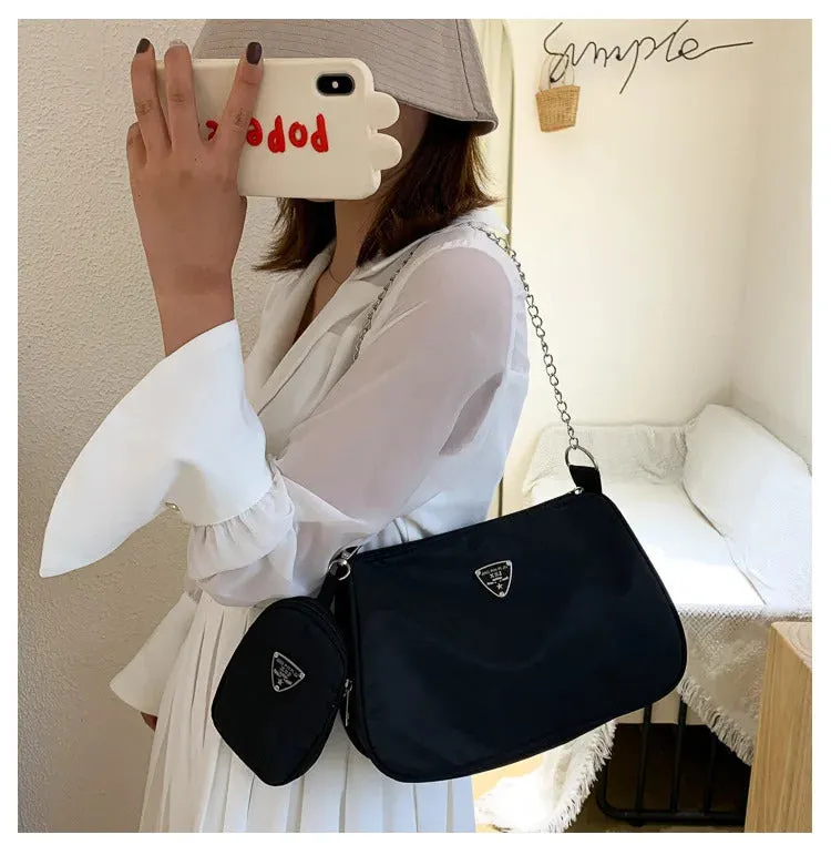 New Simple Small Crossbody Female Armpit Bags Solid Color Shoulder Bags Casual Bags Slanting Women's Bags Mother's Bags