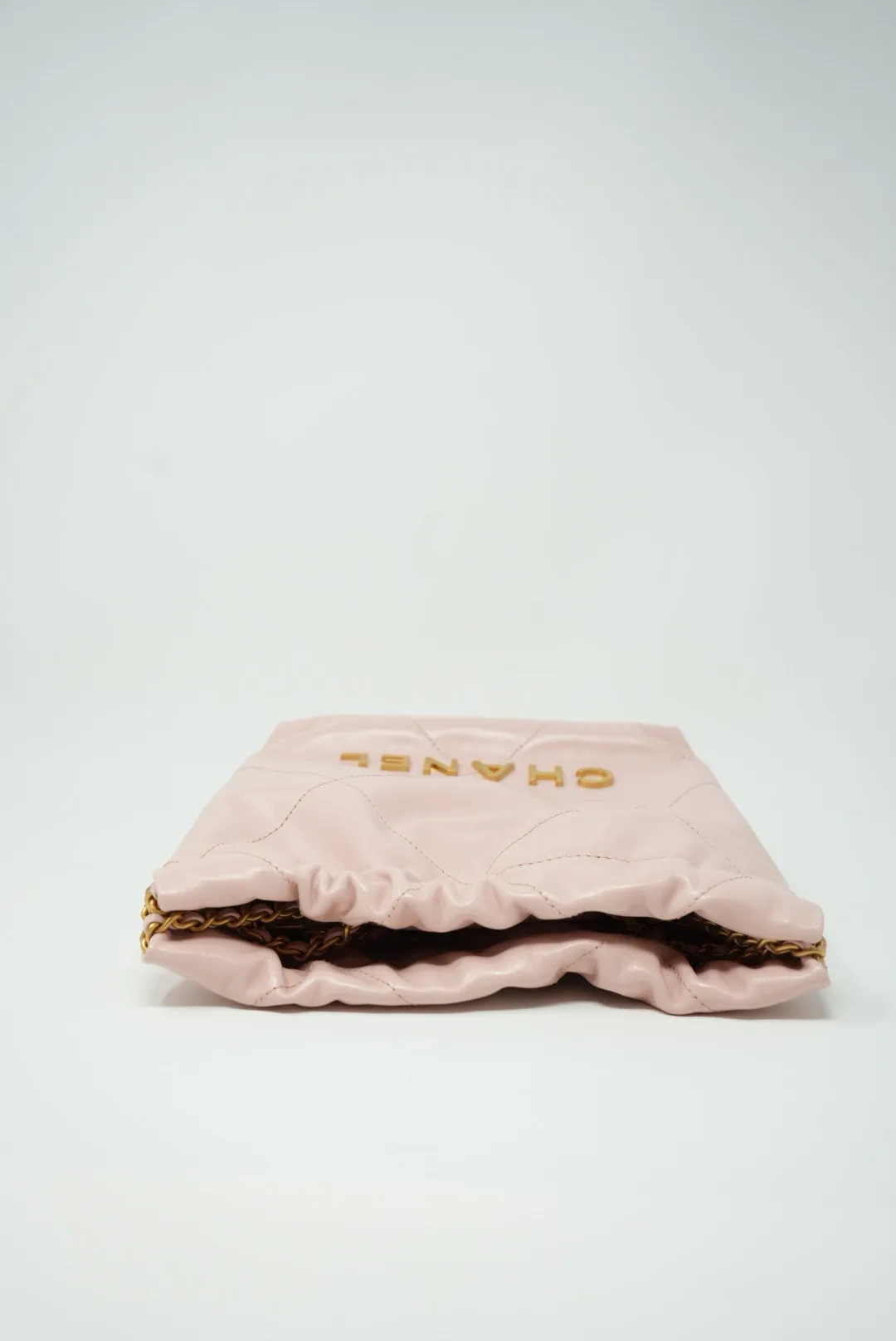Pre-Owned Chanel 2023 Mini 22 Hand Bag Light Pink New