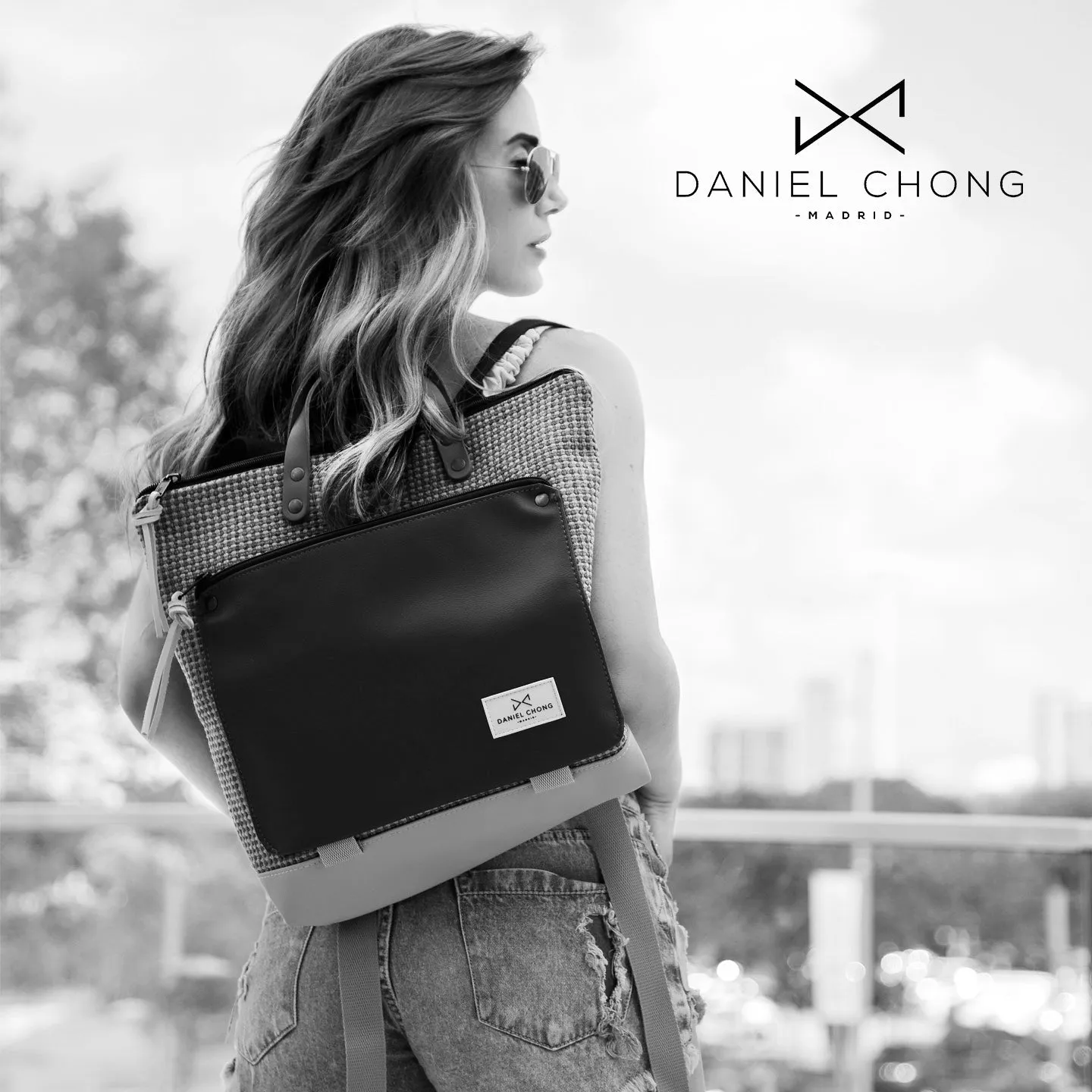 "Sapphire" Square Book Holder Backpack - Waterproof DZ