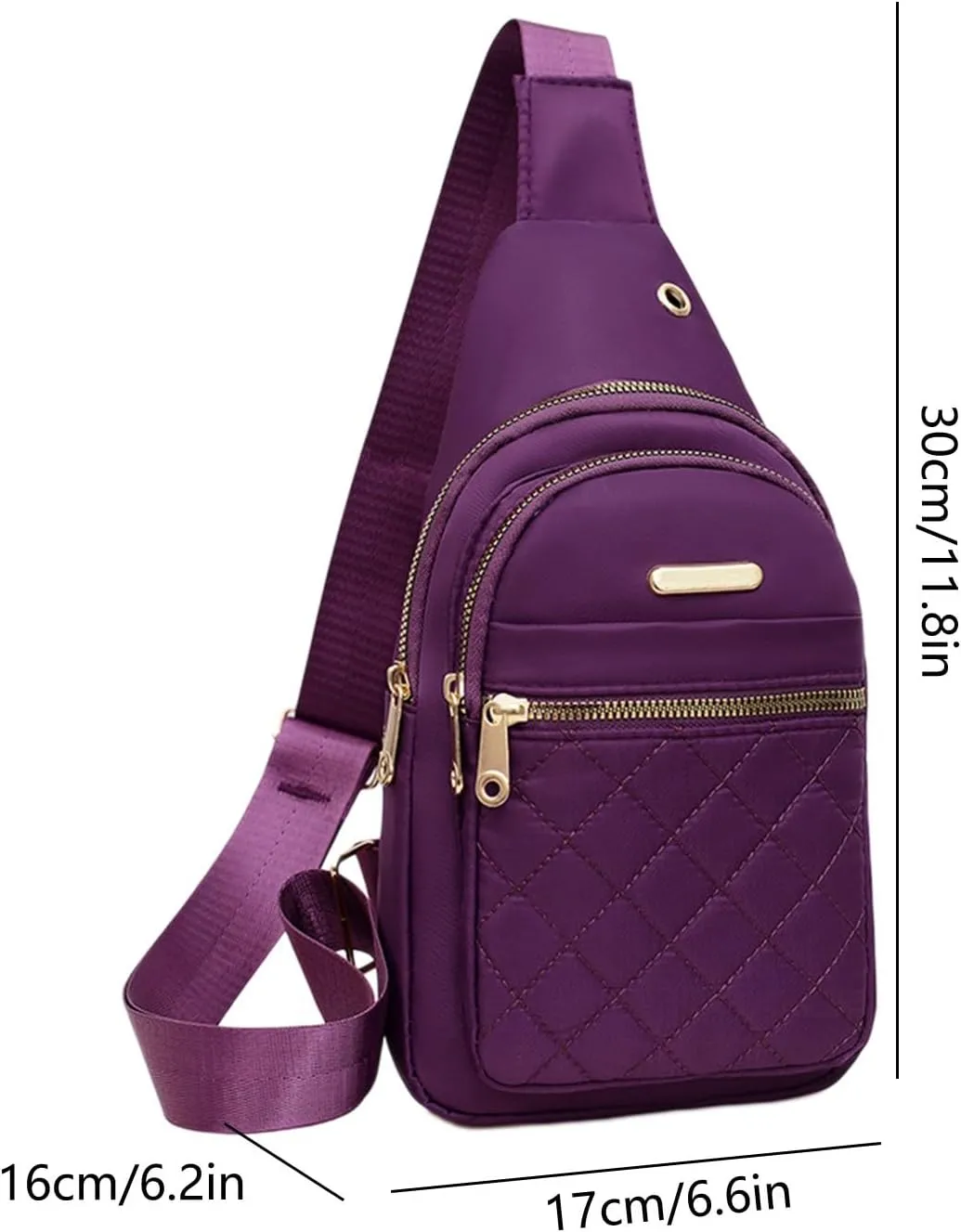 Sling Bag Crossbody Backpack for Men Women Shoulder Chest Bags Daypack Purse Casual Fanny Pack for Hiking Running