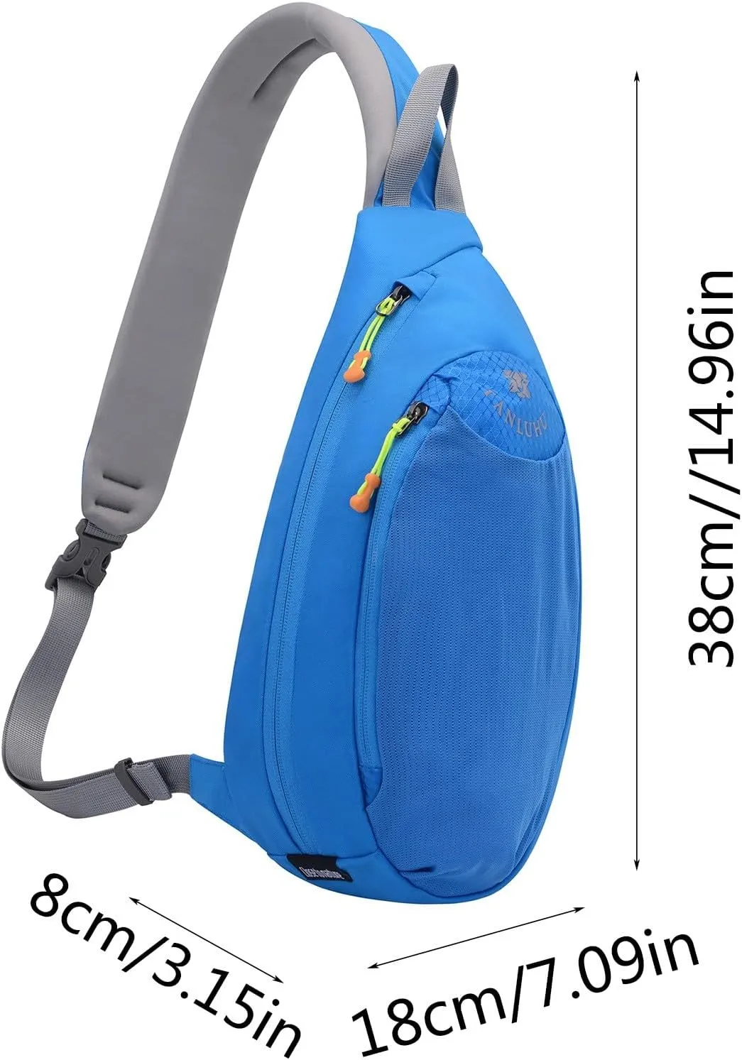 Sling Bag For Men And Women, Light Weight Crossbody Hiking Daypack/Chest Bag/Shoulder Bag, Small Backpack For Travel