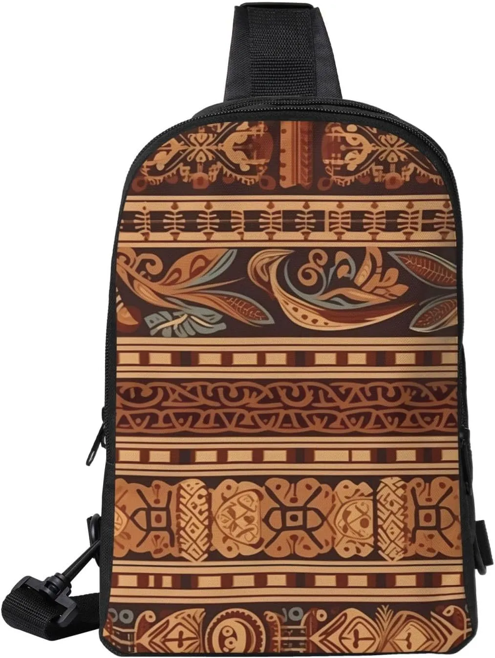 Sling bag for Women Men Trendy Sling Bakpack Casual Chest Bag Retro Pattern Fanny Pack for Travel Hiking