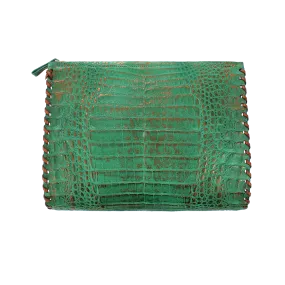 Whipstitch Alligator Clutch