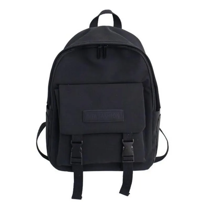Women's Waterproof Nylon Backpack With Buckles